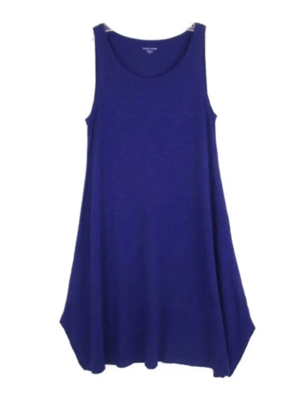 EILEEN FISHER Sleeveless Organic Cotton & Hemp Trapeze Tank Dress size Large